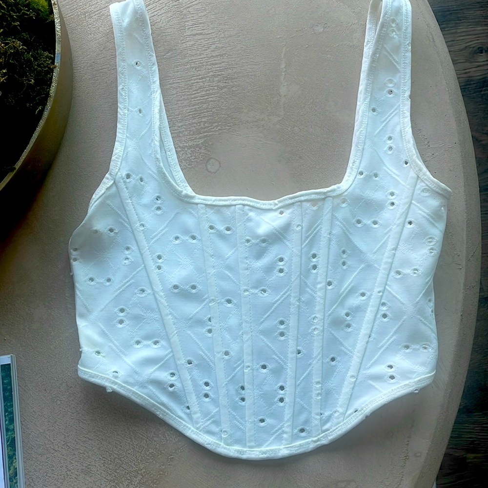 White Corset top
